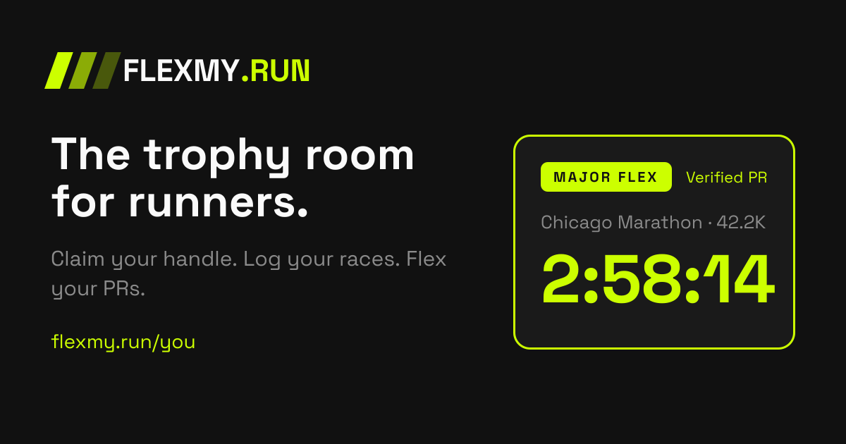 I got tired of my race PRs disappearing into the feed, so I built a digital trophy room